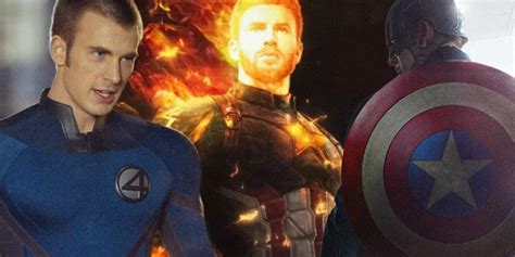 Chris Evans' Becomes Captain America: The Human Torch in Fiery MCU Fan Art