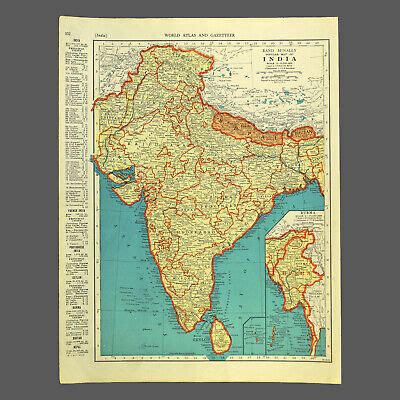 Pre-1900 - Antique Map Of India