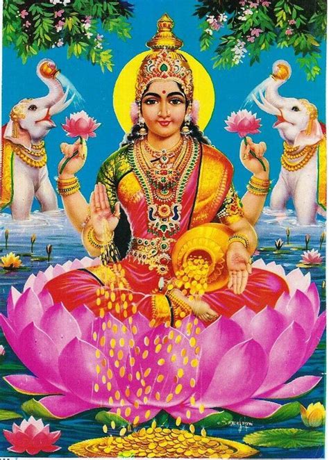 Lakshmi Goddess of wealth and prosperity Vehicle: owl wife of Vishnu ...