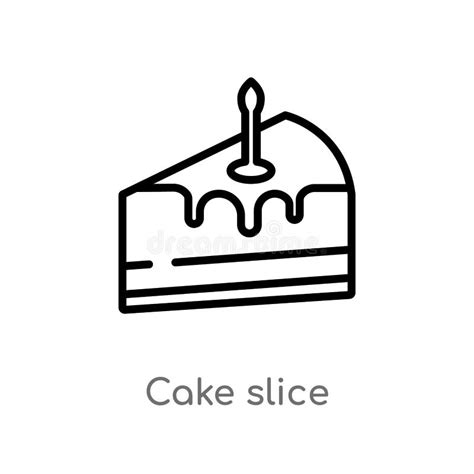 Cake Slice Clipart Black And White