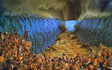 Pictures of Moses Parting the Red Sea