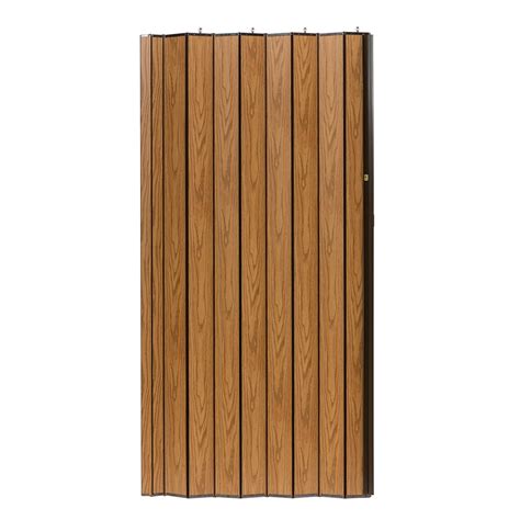 Shop Spectrum Woodshire Oak Solid Core 1-Panel Accordion Interior Door ...