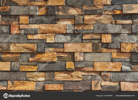 Natural Brick Stone Wall Texture Background Your Design — Stock Photo ...