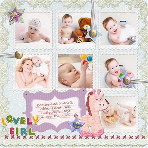 Baby Scrapbook Templates |Baby Scrapbook Samples - Scrapbook Crafter for Mac