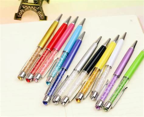 Retail 5pcs/lot High Grade Gift Pen Party Favor With Diamond On The Top ...