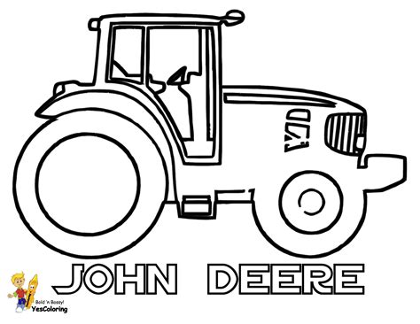 John Deere Tractor Coloring Pages To Print - Coloring Pages