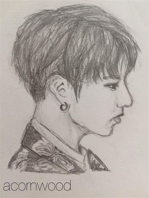 Bts Jungkook Drawing Sketch HD phone wallpaper | Pxfuel