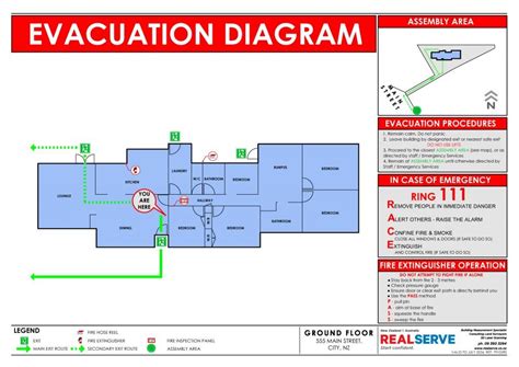 Evacuation Diagrams - precice and detailed. Free Quotations.