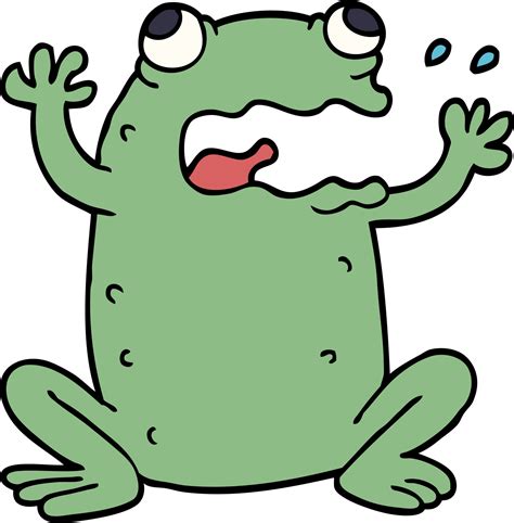 cartoon doodle crazy frog 9820531 Vector Art at Vecteezy