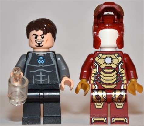 Genuine LEGO Iron Man Mark 42 Armor Sh072a Minifigure 76007 Marvel ...