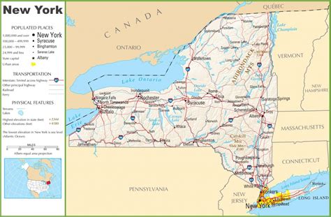 New York Highway Map - Printable State Maps With Highways | Printable Maps