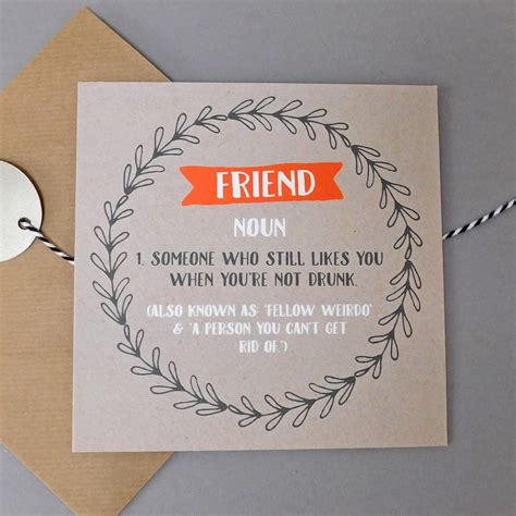 Funny Friend Card By Allihopa