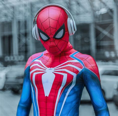 Spiderman PS4 Game Cosplay Costume Halloween Body Suit - Etsy