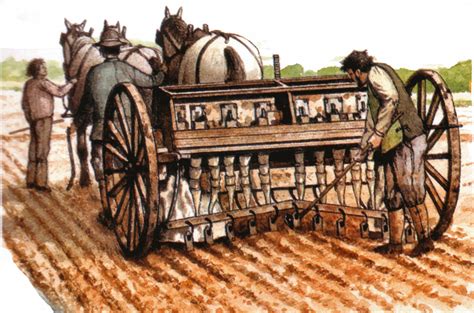 Inventor Jethro Tull invented the seed drill in 170. It was a ...