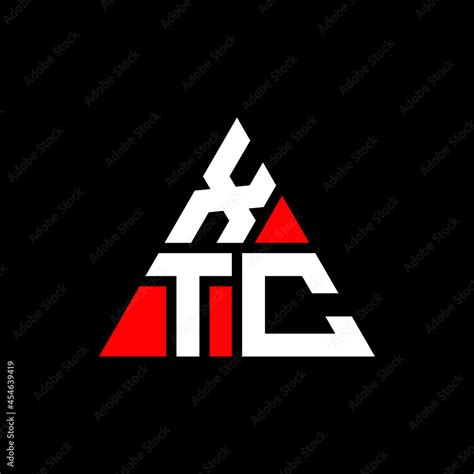 XTC triangle letter logo design with triangle shape. XTC triangle logo design monogram. XTC ...