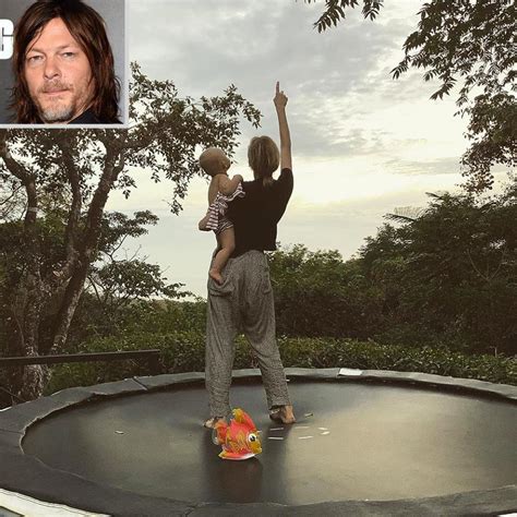 New Year, Baby! Norman Reedus Shares Rare Photo of Daughter with Diane ...