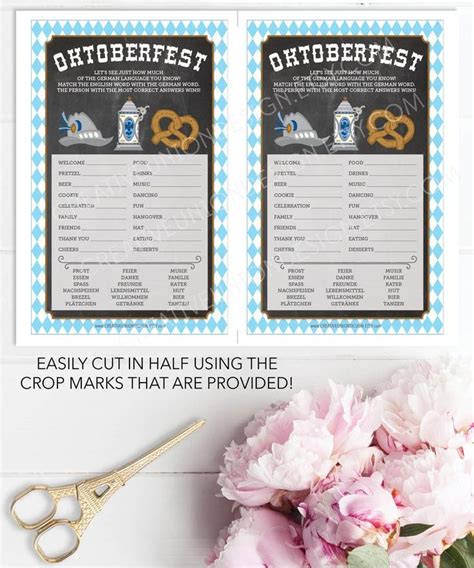 Printable Oktoberfest Party Games