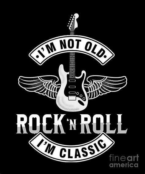 Im Not Old Rock Music Guitarist Bass Electric Guitar Musician Rock Band ...