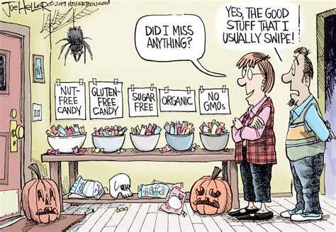 Editorial Cartoon U.S. Healthy Halloween Candy | Halloween quotes funny, Halloween jokes ...