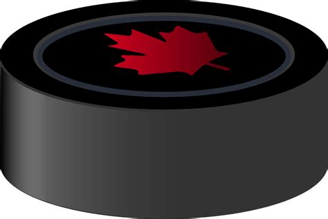 Puck Hockey Canada · Free vector graphic on Pixabay