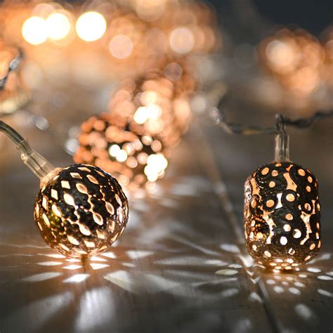 copper fairy lights by home & glory | notonthehighstreet.com