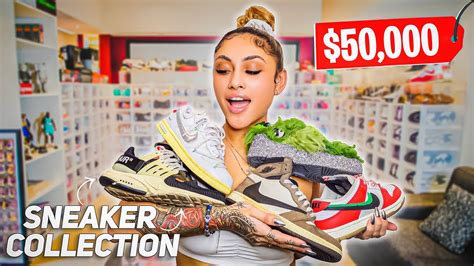 $50,000 Female Hypebeast Sneaker Collection! - YouTube