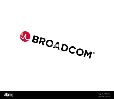 Broadcom Corporation, rotated logo, white background B Stock Photo - Alamy