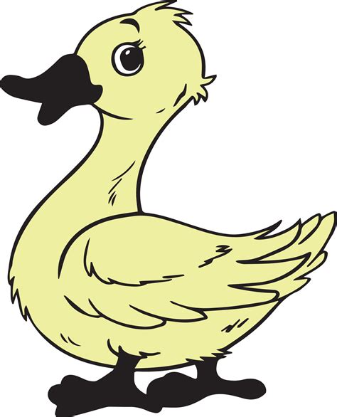 Vector smiling playful yellow duck 6487803 Vector Art at Vecteezy