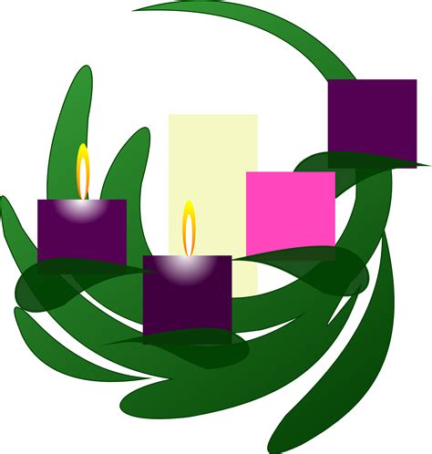 Clipart - Advent 2 Wreath