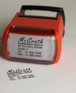 Self-inking Rubber Company Stamp | McGrath Company Seals