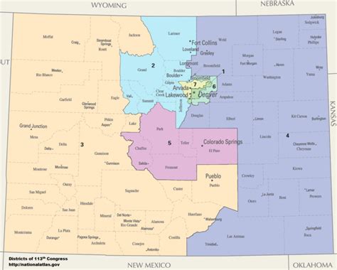 Image: Colorado Congressional Districts, 113th Congress