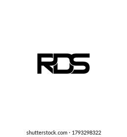 RDS Letter Logo Design With Black Background In Illustrator, Vector ...