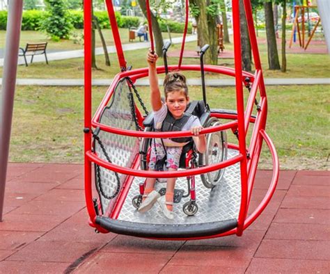 Inclusive Wheelchair Swing - Caledonia Play Scotland UK