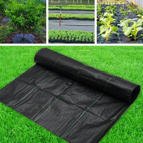 Garden Weed Barrier Landscape Fabric Durable & Weed Block Gardening Mat, Commercial Ground Cover ...