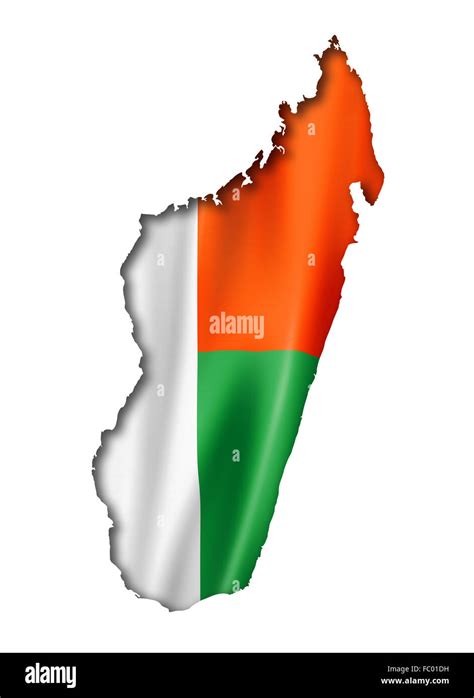 Madagascar flag map Stock Photo - Alamy