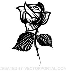 Hand Drawn Rose Flower Design | 123Freevectors