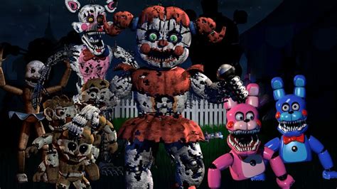 Baby's Nightmare Circus Animatronics Sing The FNAF Song - YouTube