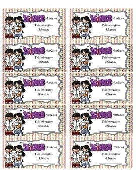 Science Interactive Notebook Labels by Ivey League Teaching | TpT