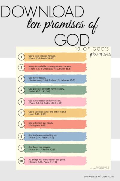 10 of God's Promises for You - Sarah E. Frazer