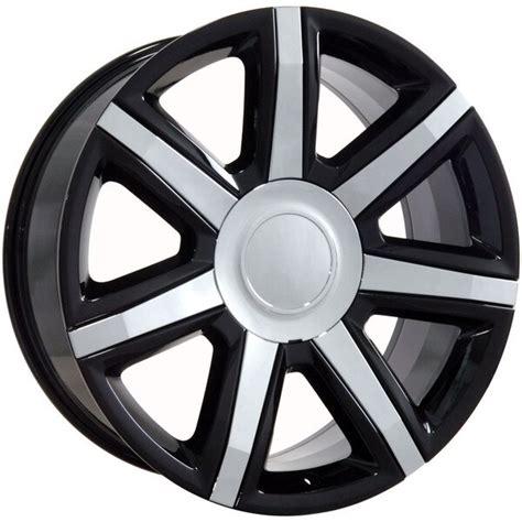 Cadillac Escalade Style Replica Wheel Black with Chrome Insert 22x9