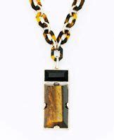 Tortoiseshell Link Necklace - Channel '60s vintage glamour with this long tortoise shell link ...