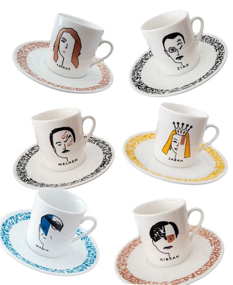 Lebanese Legends Coffee Cups - Set of 6 – WAFFF Studios