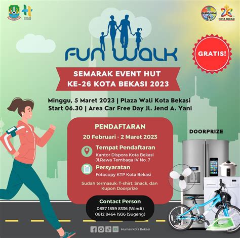 Fun Walk 2023 Sambut HUT Kota Bekasi | AtmaGo