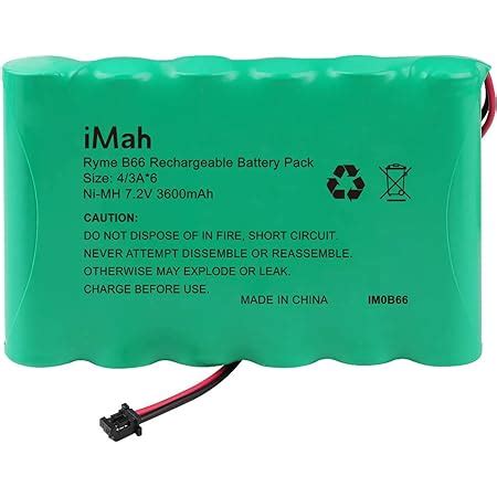 Amazon.com: iMah Replacement for DSC IMPASSA 9057 Battery 6PH-H-4/3A3600-S-D22 7.2V 3600mAh ...