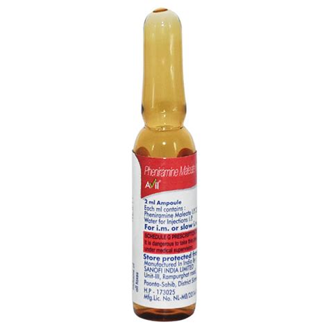 Avil Injection 10X2ml - Price, Uses, Side Effects, and Substitutes | Netmeds