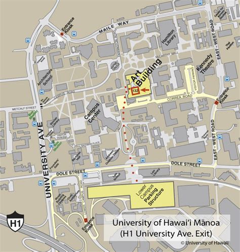 University of Hawaii at Manoa Campus Map - Univeristy of Hawaii at ...