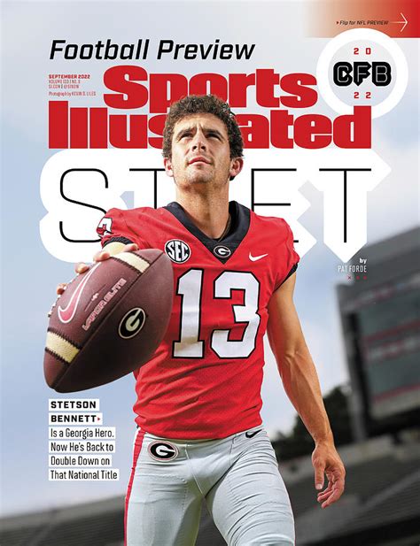 University of Georgia QB Stetson Bennett, 2022 College Football Preview Issue Cover Photograph ...