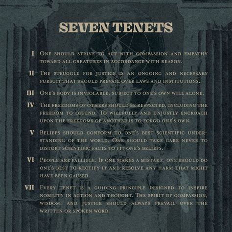 Seven Tenets of The Satanic Temple | The satanic bible, Spiritual ...