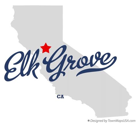 Map of Elk Grove, CA, California