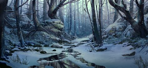 Snow Environment Scene 3 by TylerEdlinArt on DeviantArt